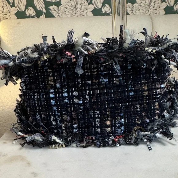 Kooreloo Black Tweed Crossbody Bag NWOT - Picture 4 of 5